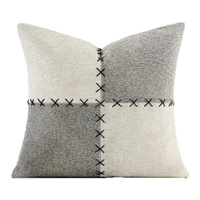 柏洛斯白驹轻奢高级灰抱枕样板房