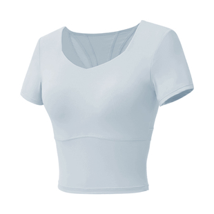 絮笛高端瑜伽服短袖女夏季运动上衣专业健身跑步普拉提训练服绝美