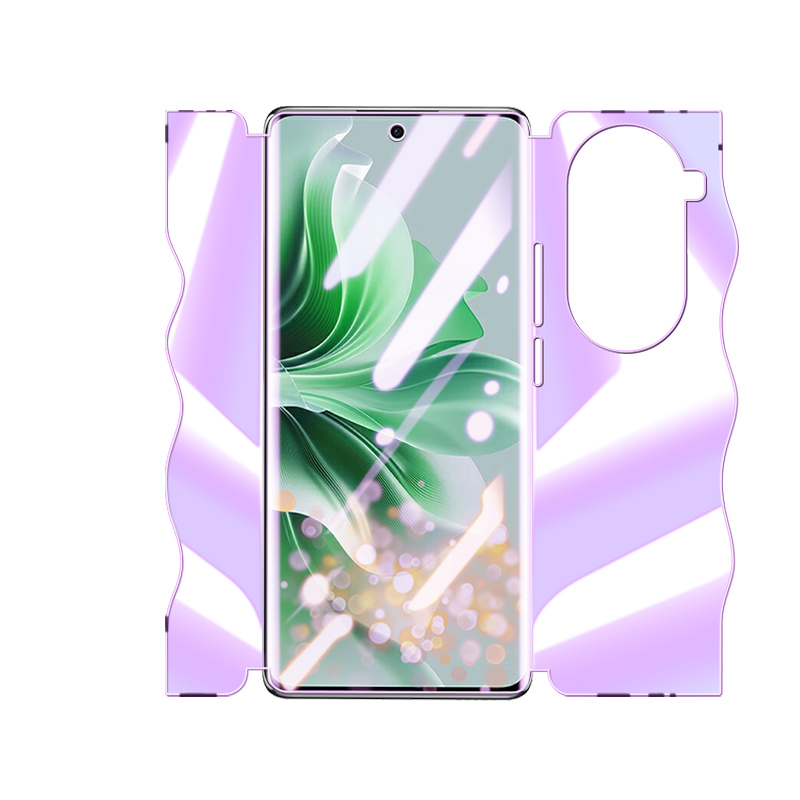 适用opporeno11钢化水凝膜全包边一体曲面保护磨砂Reno11Pro手机膜高清抗蓝光防指纹OPPO前后全屏覆盖软膜por