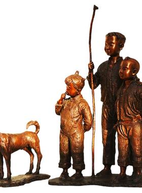 城市铸铜人物雕塑溜冰滑翔少女抽象景观艺术小品户外公园广场摆件