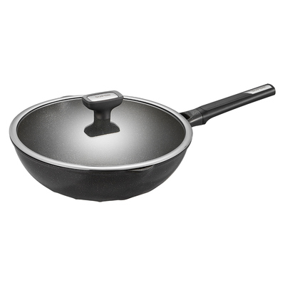 苏泊尔炒锅有钛不怕铲家用炒菜锅陶瓷耐磨平底锅不粘锅电磁炉燃气