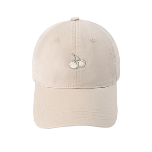 樱桃KIRSH 纯色经典鸭舌帽女2026新品韩系刺绣休闲百搭帽子