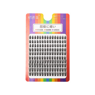 初遇季10排160簇麦穗塔尖假睫毛自然浓密小芭比惡魔漫画眼睫毛T6