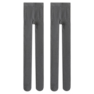 柏拉鸟灰色打底裤女秋外穿连裤袜黑色小个子薄款加绒冬显瘦踩脚春