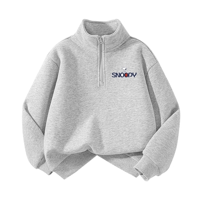 史努比男童加绒卫衣秋冬2025新款