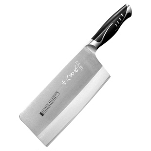 阳江十八子作V金菜刀厨房切片刀家用日本进口夹钢锋利切肉刀