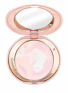 CharlotteTilbury CT新品小银盘熏梦紫限定粉饼 提亮定妆蜜粉饼