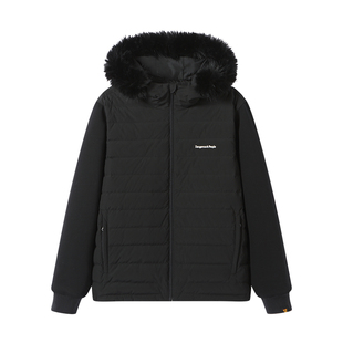 Dangerouspeople薛之谦dsp可拆卸毛领冬季保暖潮牌连帽排骨羽绒服