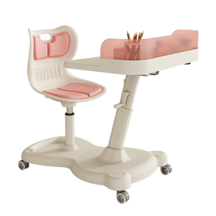 淘尼屋儿童学习桌小学生一体式写字桌可升降课桌椅家用可移动书桌