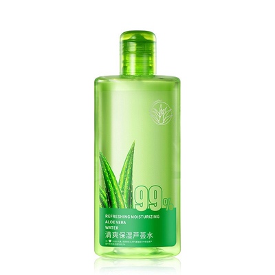 芦荟水爽肤水女补水保湿收缩毛孔紧致控油女士嫩肤敏感修护清爽型
