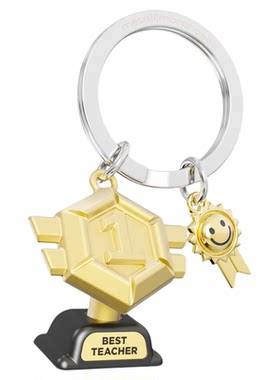 【新品特惠】感恩老师奖杯钥匙扣
