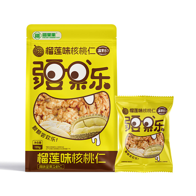 疆果果新疆特产枣夹核桃榴莲味