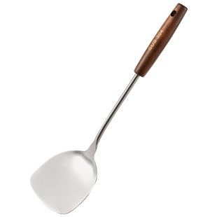 304不锈钢锅铲家用厨房煎铲漏勺汤勺厨具套装炒菜加厚铁铲子炒勺