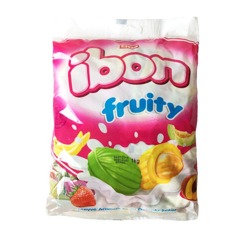 土耳其糖果进口俄宝多水果牛奶味夹心糖果硬糖混合果味小硬糖2斤