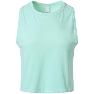 Leorrey乐拉运动无袖宽松上衣短款健身外穿T恤显瘦透气亲肤短袖