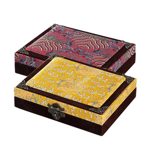 中国风古风锦盒 瓷器文玩古玩把玩摆件收藏包装盒 礼品盒定制定做