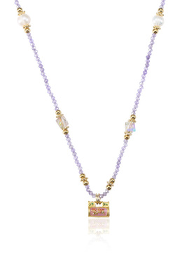 Idokawa中式水晶淡水珍珠项链