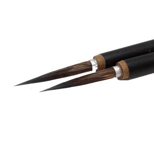 《黑武士》瘦金体毛笔鼠须狼毫花鸟写意勾线工笔画国白描描边美术