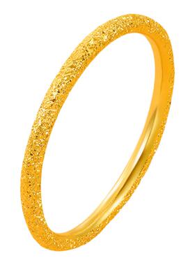 六桂福碎冰冰戒指流光溢彩送女友