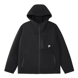 章昊同款FILA FUSION斐乐潮牌情侣外套2026春季新年款紫红色上衣