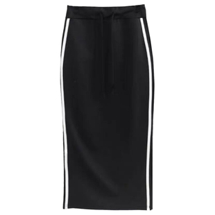 半身裙2023夏季新款显瘦双侧一步裙大码女中长款休闲包臀开叉裙子