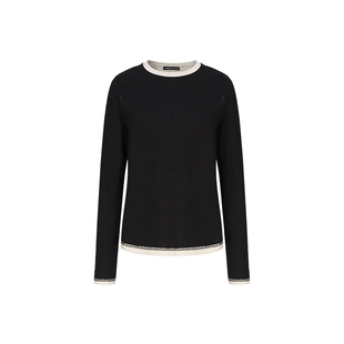 madeinnormal设计师品牌LOOKNOW春夏黑色拼接长袖T恤