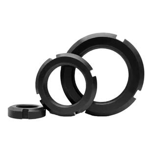 薄圆螺母GB810开槽锁紧止退螺母四槽国标M10M12M14M16-M200包邮