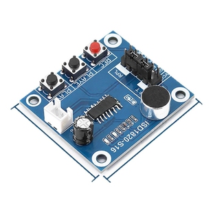 ISD1820录音语音模块录放音模块板带咪头带喇叭可单片机控制