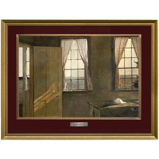 安德鲁怀斯美式客厅卧室装饰画沙发玄关背景挂画欧式复古餐厅壁画