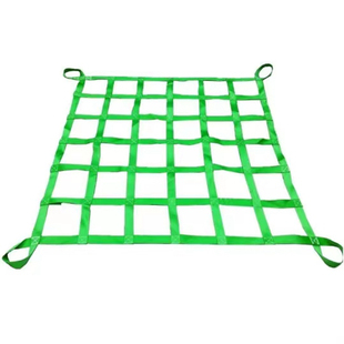 吊货网 尼龙绳起重吊网 丙纶吊装网兜 装卸扁平吊带吊网1吨2吨3T