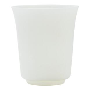 钰铨龙门 德化羊脂玉白瓷素烧主人杯功夫茶具陶瓷大号喝茶品茗杯