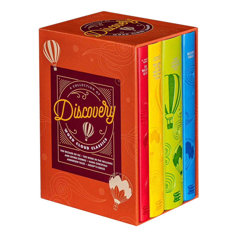 经典发现文学合集 Discovery Word Cloud Boxed Set 云经典 绿野仙踪 柳林风声 安徒生童话 伊索寓言 英文原版儿童文学小说进口书