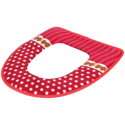 毛绒粘扣坐便套冬季可水洗马桶垫