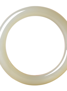 凤飞凰和田玉晴水宽条手镯