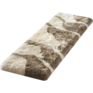 澳尊澳洲长羊毛地毯卧室床边轻奢毛毛毯垫整张羊皮垫定制简约长毛