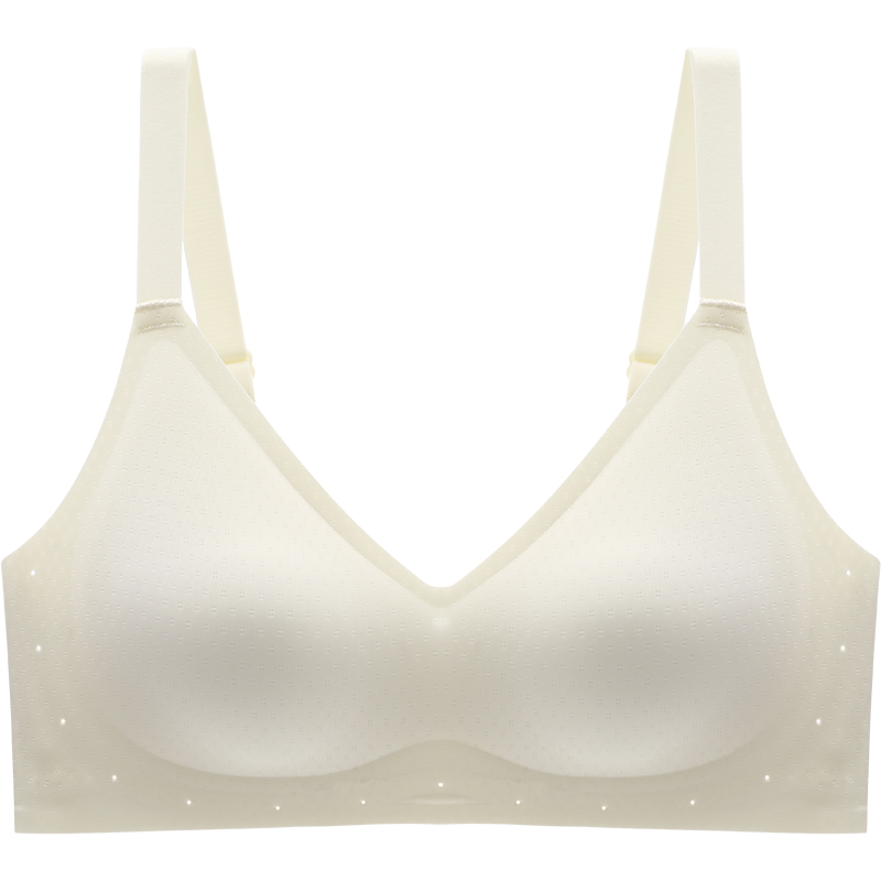 无痕内衣女薄款夏季大胸显小聚拢无钢圈胸罩运动美背心式文胸超薄