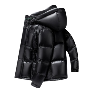 【高充绒量】鸭鸭冬季羽绒服男女同款极寒加厚短款连帽面包服外套