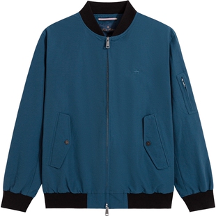 Brooks Brothers/布克兄弟男士春夏款新品休闲纯色棒球领夹克外套