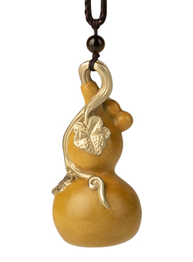 铜师傅  铜挂件《福禄（葫芦）》铜葫芦桌面办公室装饰品礼品摆件