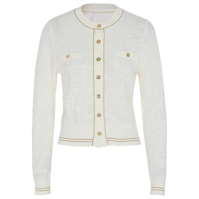 马天奴纯色长袖针织开衫