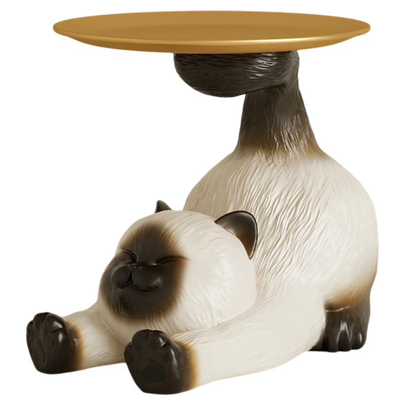 暹羅招財(cái)貓鑰匙收納玄關(guān)擺件家居裝飾品客廳鞋柜置物架喬遷禮物