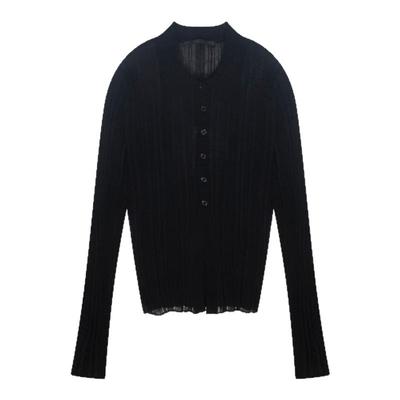 Heatherich针织衫女2026春季新款时尚修身休闲长袖POLO衫327080