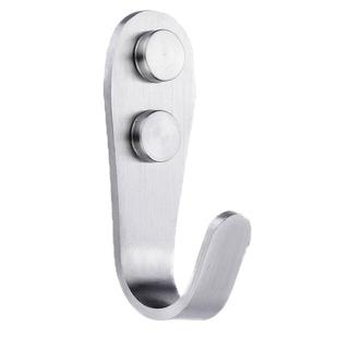 加厚不锈钢实心单钩挂钩浴室挂衣钩墙壁挂勾上墙打孔勾子固定承重