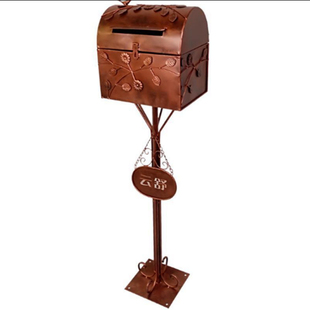 铁艺邮箱别墅信箱小区信报箱邮筒婚庆公司室外防雨家用收件箱立式