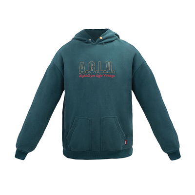 ALPHAGYM撞色印花情侣卫衣