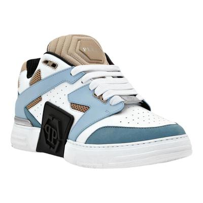 PhilippPlein男鞋经典休闲纳帕皮革双色低帮运动鞋