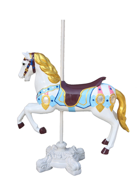 大型旋转木马顶棚游乐场装饰道具