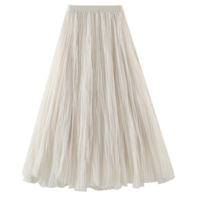 9028仙仙感灵动褶皱纱裙