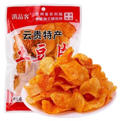 农科院麻辣土豆片50g*20袋滇品客原切薯片贵州特产洋芋丝休闲零食