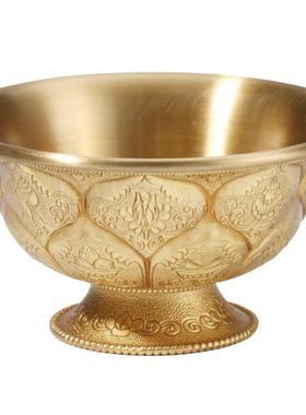 慧宝铜制摆件民族风家居吉祥八供